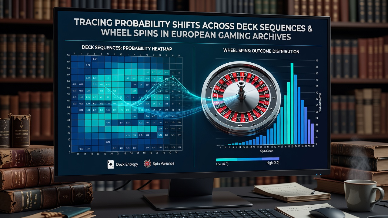 Detailed charts from European archives showing probability shifts in roulette wheel spins